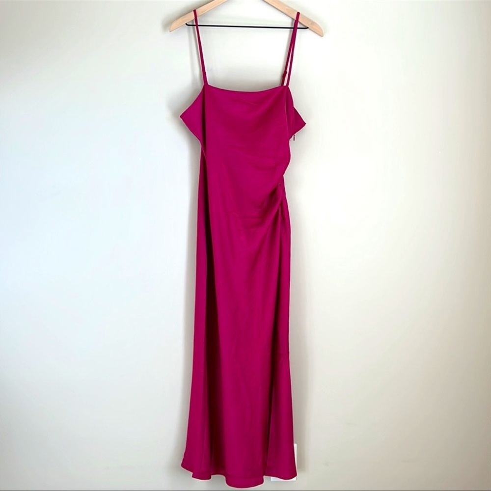 House of Harlow 1960 x Revolve Satin Pink Slip Dress